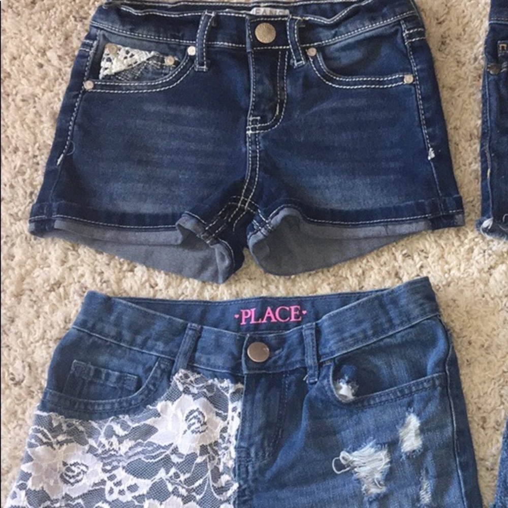 Girls bundle of jean shorts size 6
